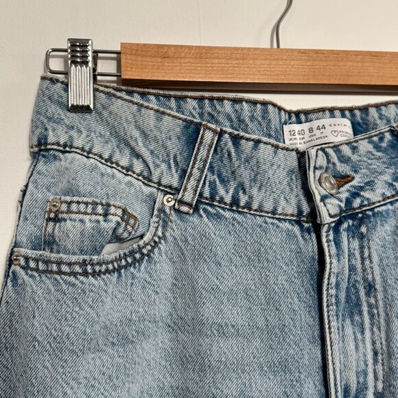 NWT | High-Rise Distressed 90s Baggy Wide-Leg Jeans - Picture 3 of 5